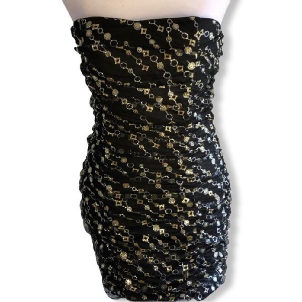 Sparkly Ruched BCX mini dress